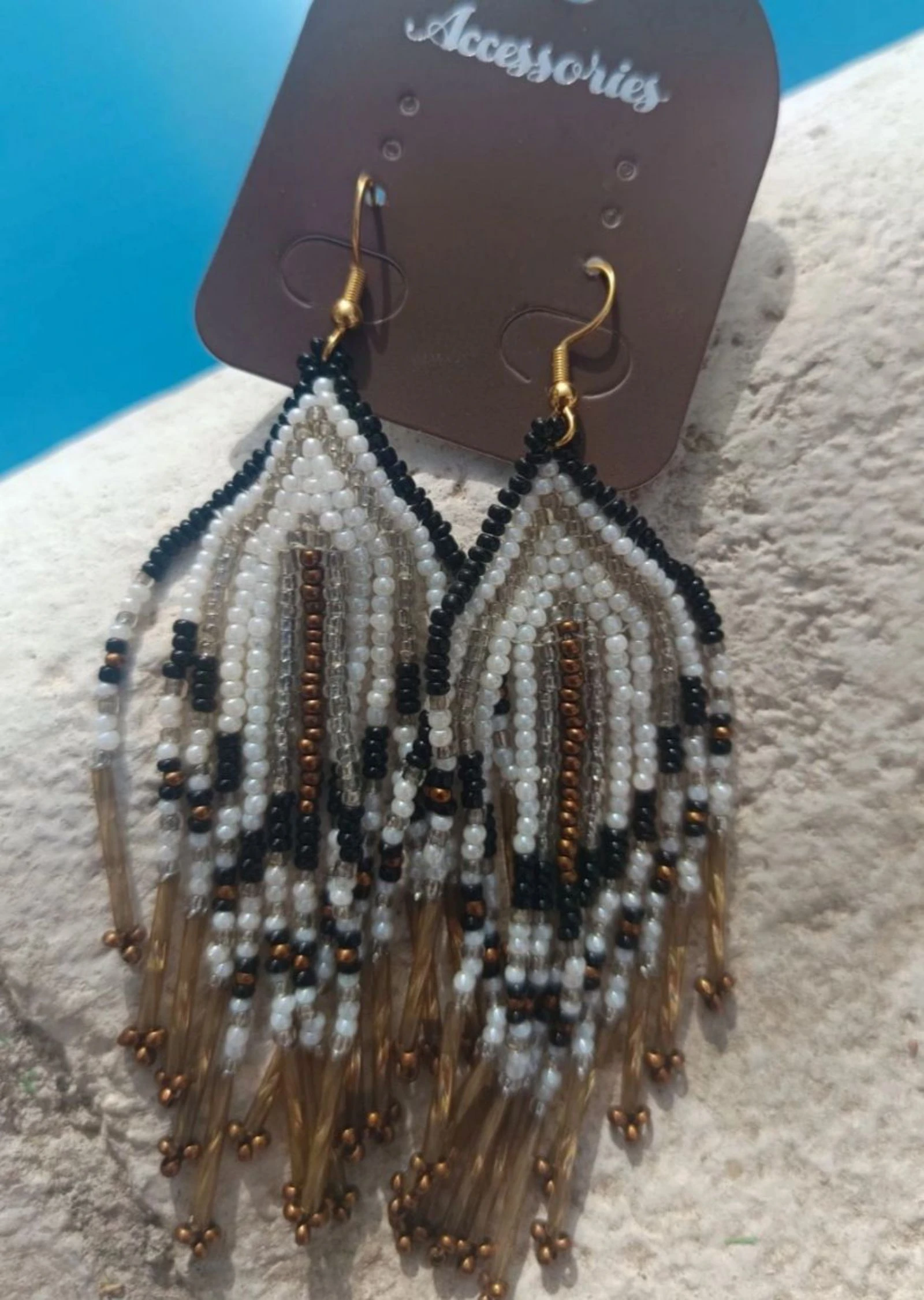 Brincos Boho. Vários cores. 10cm de comprimento. – photo 6